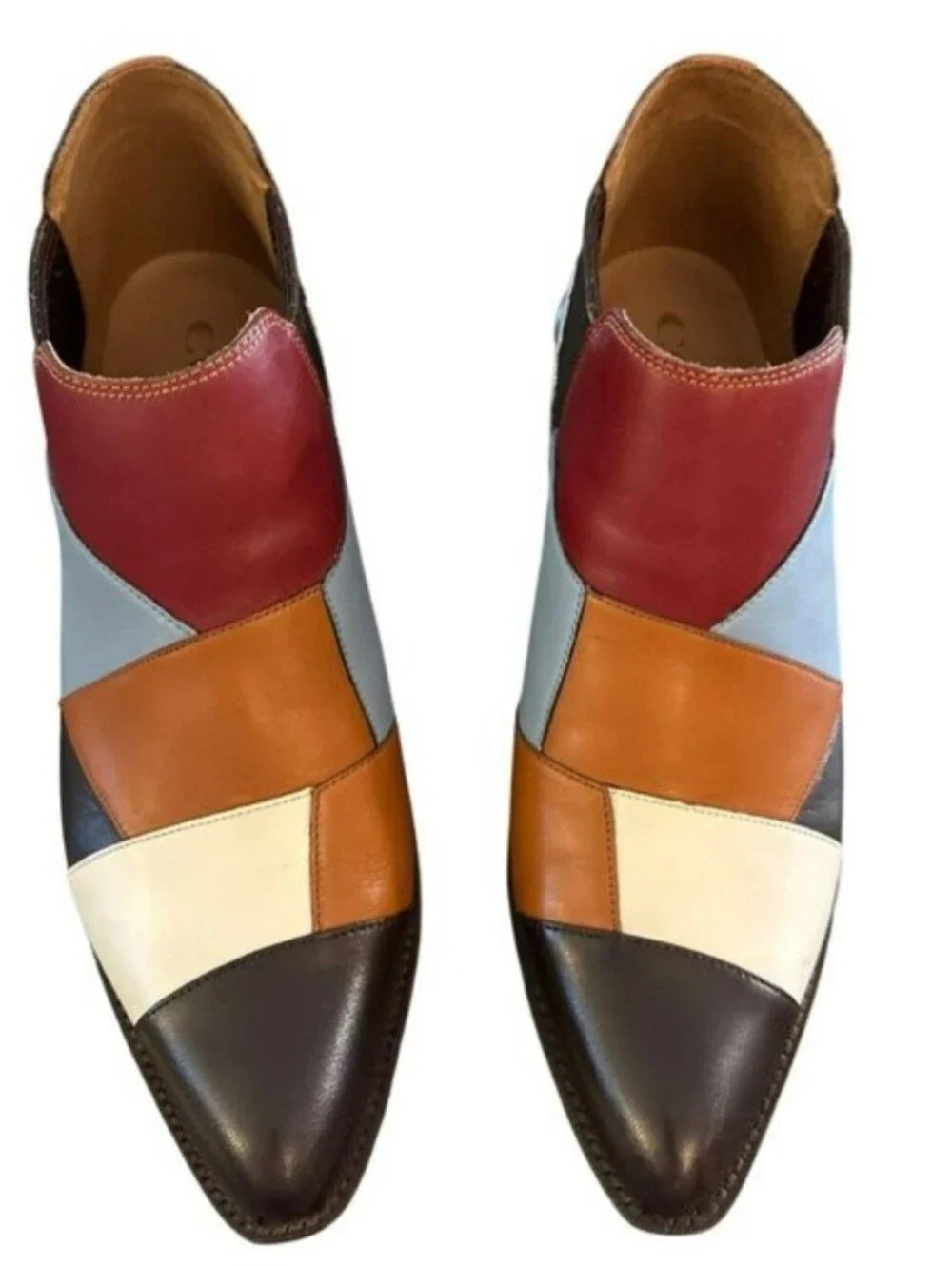 Coach Tawny Patchwork Leather Booties
